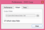 Output folder preferences