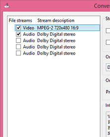 Select audio and subtitles streams to transcode