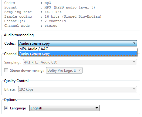 Easy adjustment of audio settings