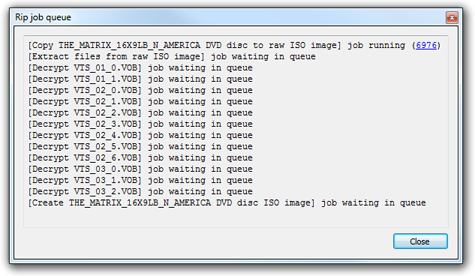 DVD disc ISO backup is done in several steps