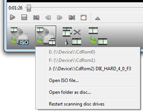 Load disc from Blu-ray / DVD ripper menu