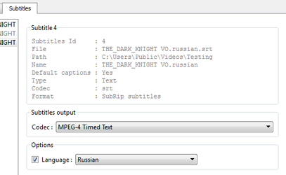 Easy adjustment of subtitles settings